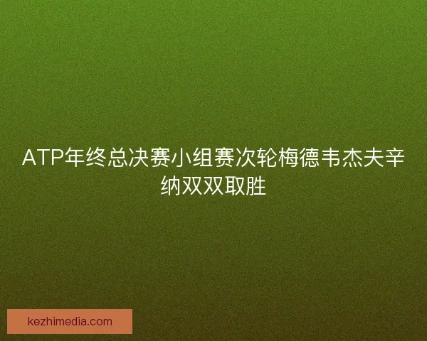 ATP年终总决赛小组赛次轮梅德韦杰夫辛纳双双取胜